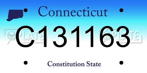 C131163 Connecticut License Plate