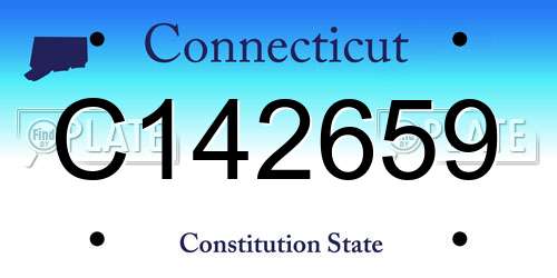 C142659 Connecticut License Plate
