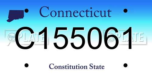 C155061 Connecticut License Plate