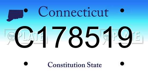 C178519 Connecticut License Plate