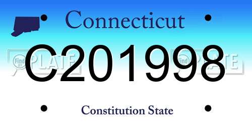 C201998 Connecticut License Plate