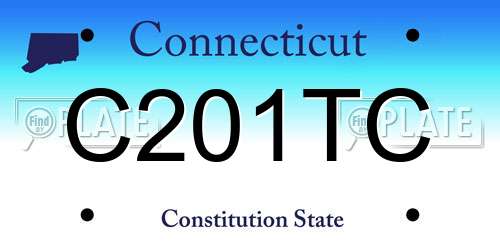 C201TC Connecticut License Plate