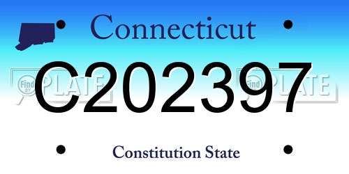 C202397 Connecticut License Plate