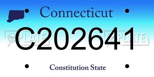 C202641 Connecticut License Plate