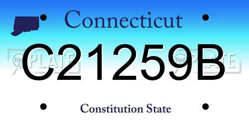 C21259B Connecticut License Plate