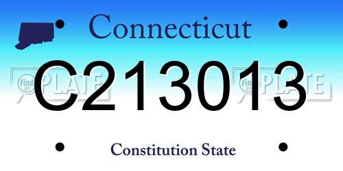 C213013 Connecticut License Plate