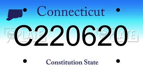 C220620 Connecticut License Plate
