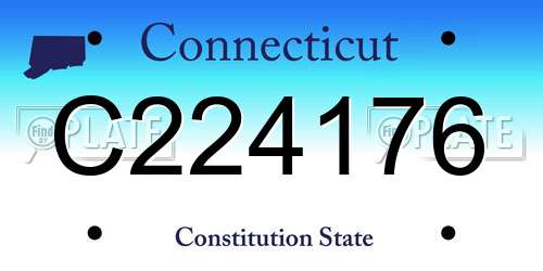C224176 Connecticut License Plate