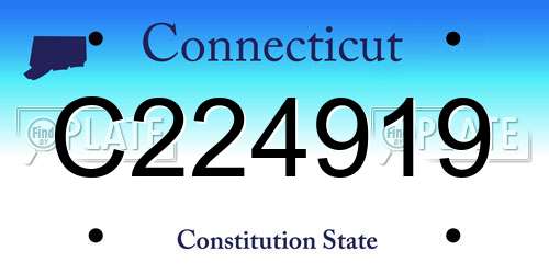 C224919 Connecticut License Plate