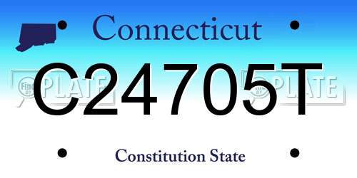 C24705T Connecticut License Plate