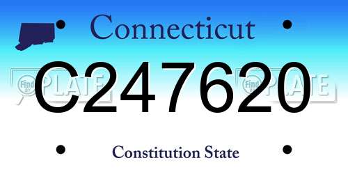 C247620 Connecticut License Plate