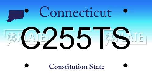 C255TS Connecticut License Plate