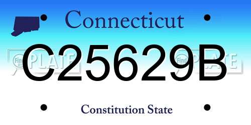 C25629B Connecticut License Plate