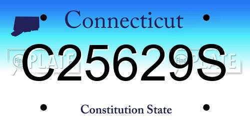 C25629S Connecticut License Plate