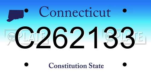 C262133 Connecticut License Plate