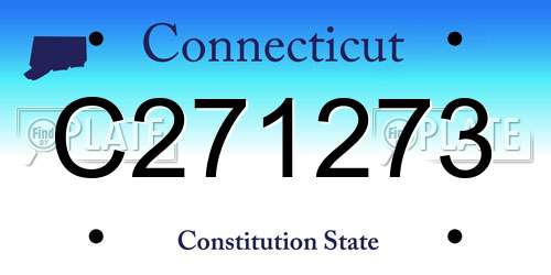 C271273 Connecticut License Plate