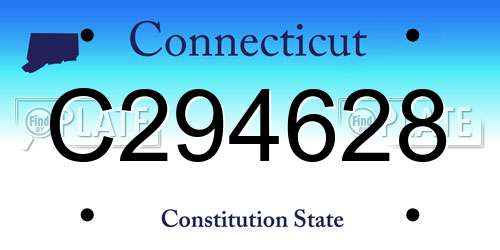 C294628 Connecticut License Plate