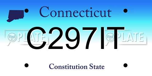 C297IT Connecticut License Plate