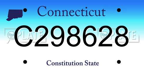 C298628 Connecticut License Plate