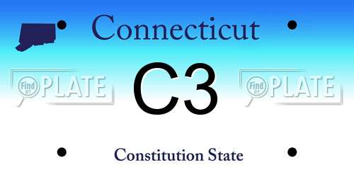 C3 Connecticut License Plate