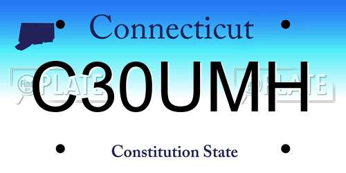 C30UMH Connecticut License Plate