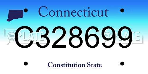 C328699 Connecticut License Plate
