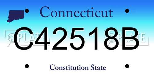 C42518B Connecticut License Plate
