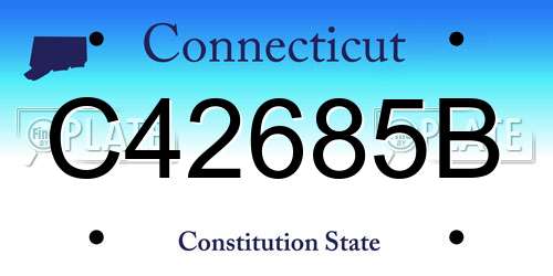 C42685B Connecticut License Plate