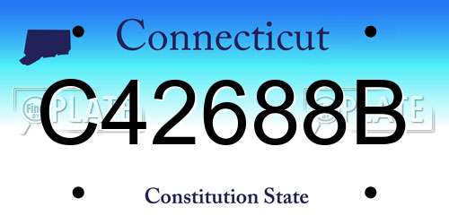 C42688B Connecticut License Plate
