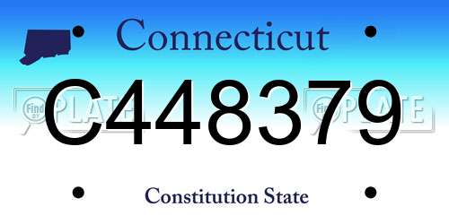 C448379 Connecticut License Plate