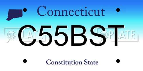 C55BST Connecticut License Plate