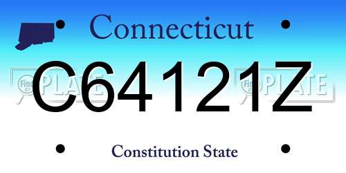 C64121Z Connecticut License Plate
