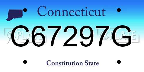 C67297G Connecticut License Plate