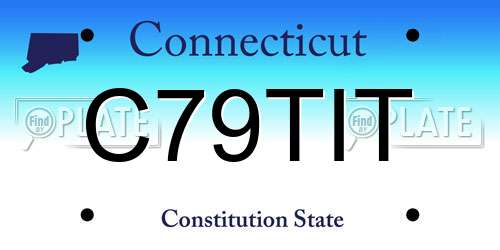 C79TIT Connecticut License Plate