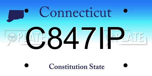 C847IP Connecticut License Plate