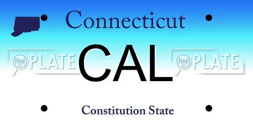 CAL Connecticut License Plate