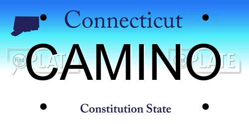 CAMINO Connecticut License Plate