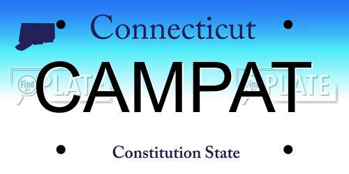 CAMPAT Connecticut License Plate