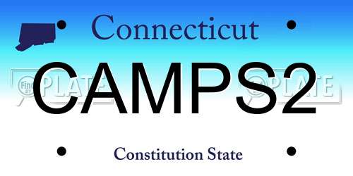 CAMPS2 Connecticut License Plate