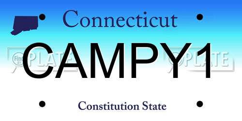 CAMPY1 Connecticut License Plate