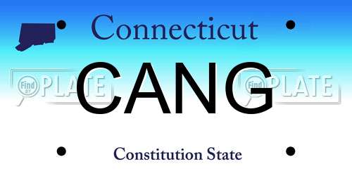 CANG Connecticut License Plate