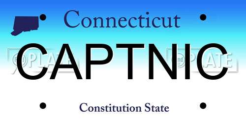 CAPTNIC Connecticut License Plate