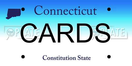 CARDS Connecticut License Plate