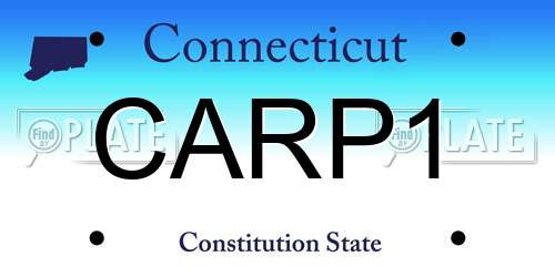CARP1 Connecticut License Plate