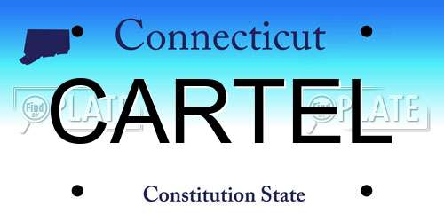 CARTEL Connecticut License Plate