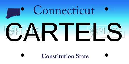 CARTELS Connecticut License Plate