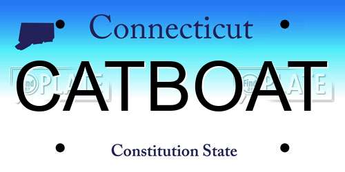 CATBOAT Connecticut License Plate