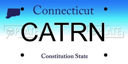 CATRN Connecticut License Plate