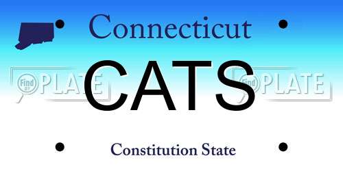 CATS Connecticut License Plate
