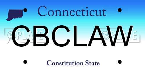 CBCLAW Connecticut License Plate